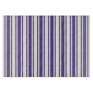 Planche À Découper Bandes de bonbons ultra violettes et blanches