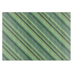 Planche À Découper Bandes diagonales vert olive