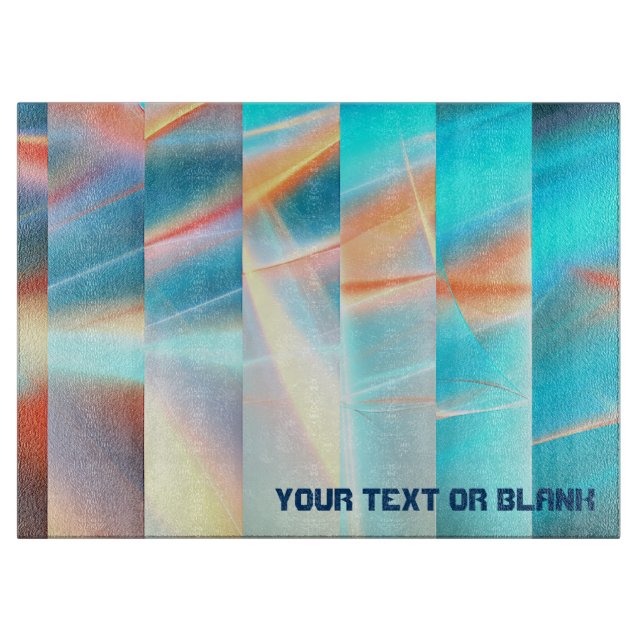 Planche À Découper Bandes du coucher du soleil (Devant)