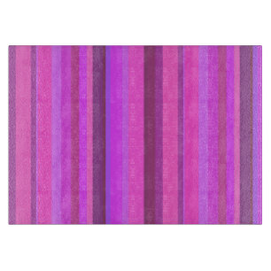 Planche À Découper Bandes verticales roses