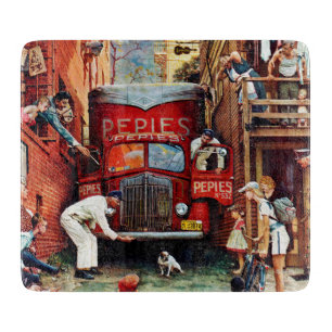Planche À Découper Barrage routier par Norman Rockwell