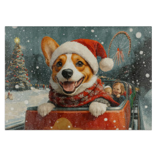 Planche À Découper Basenji Dog Roller Dessous de verre Noël