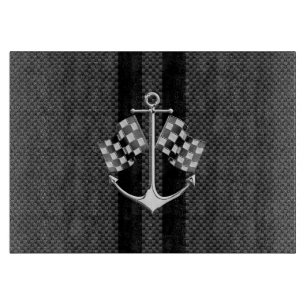 Planche À Découper Bateau de course nautique en fibre de carbone déco