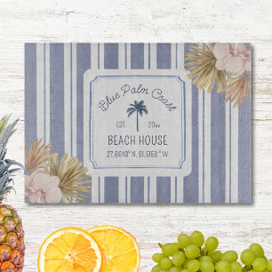 Planche À Découper Beach House Blue Stripes Côte Boho Ferme