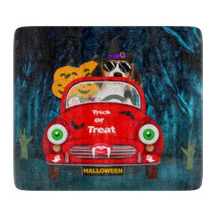 Planche À Découper Beagle Chien voiture voiture effrayant Halloween