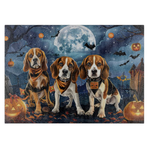 Planche À Découper Beagle Halloween Éffrayant