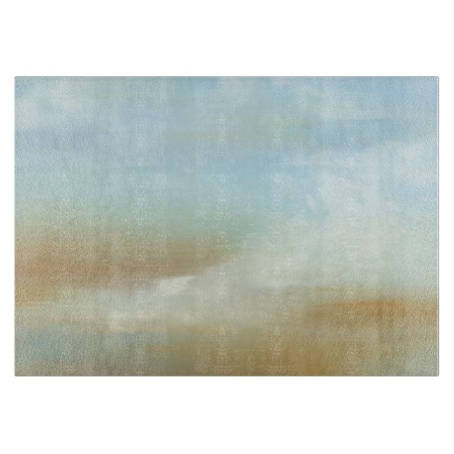 Planche À Découper Beau paysage avec nuages fluides (Devant)