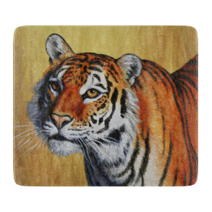 Planche À Découper Beau tigre orange du Bengale