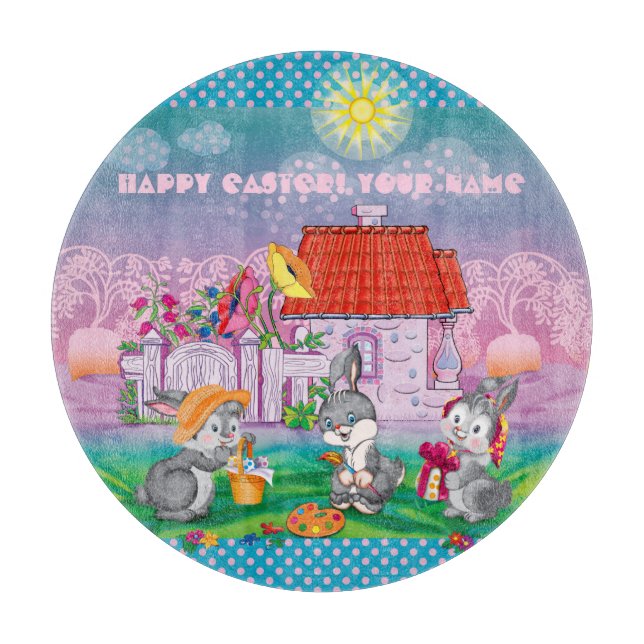 Planche À Découper Bébé lapin petit (Devant)