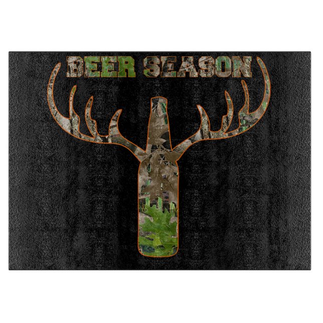 Planche À Découper Beer Season Hunting Season Venin For Hunter (Devant)