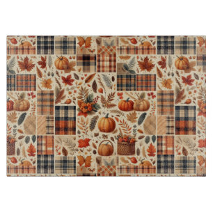 Planche À Découper Belle Plaid d'Automne