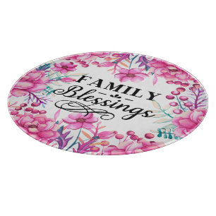 Planche À Découper Belles Florales/ Bénédictions Familiales