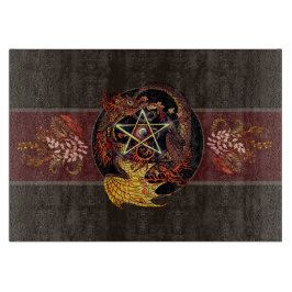 Planche À Découper Béni Soit Art Nouveau Pentacle Dragon