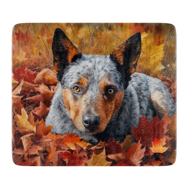 Planche À Découper Bétail australien en automne Feuilles automne Insp (Devant)