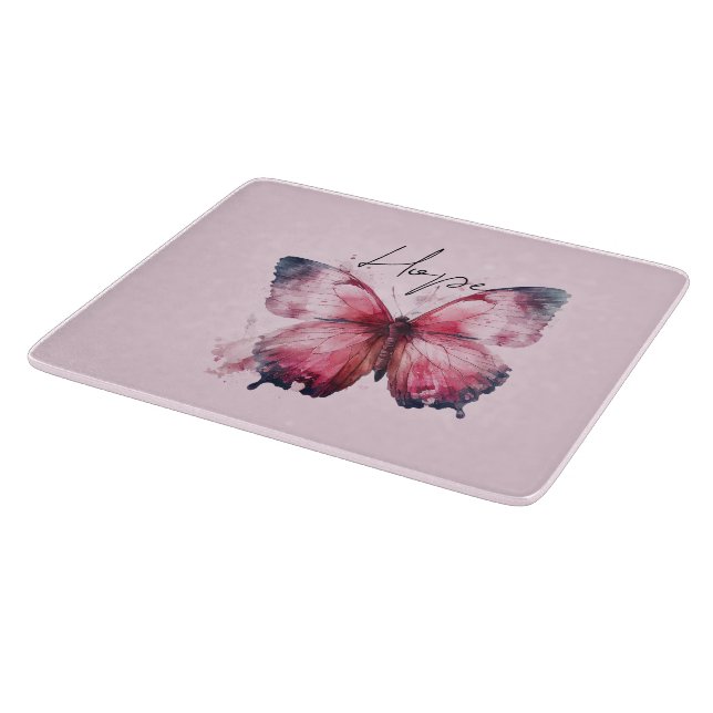 Planche À Découper Beurre d'espoir rose inspirant (Coin)