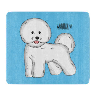 Planche À Découper Bichon frise dog dessin animé