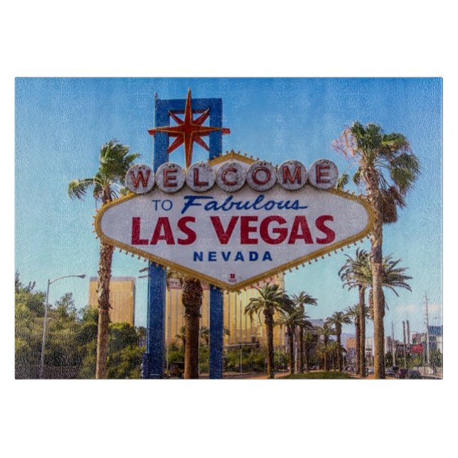 Planche À Découper Bienvenue Au Fabulous Las Vegas Door Mat (Devant)
