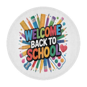 Planche À Découper Bienvenue au retour à l'école