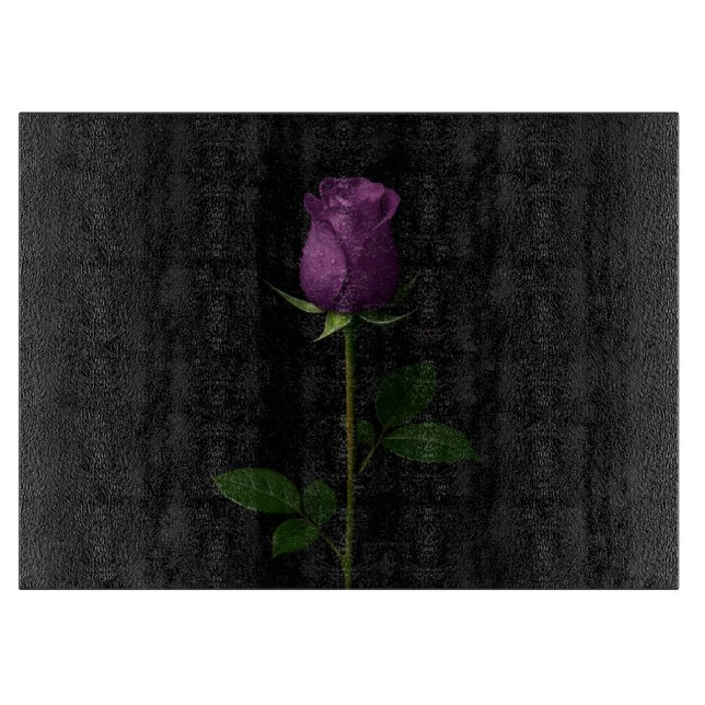 Planche À Découper Black 4 Luxe Glass board Royal Violet Rose (Devant)