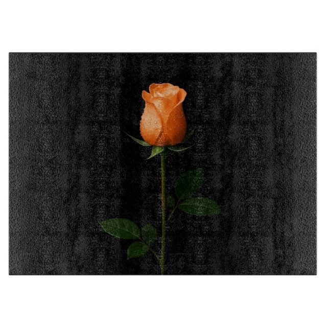 Planche À Découper Black 4 Luxe Glass board Sunset Orange Rose (Devant)