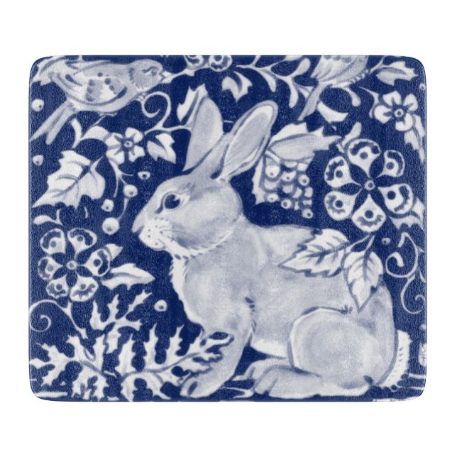 Planche À Découper Bleu Bleu Bleu Lapin Lapin Delft Dedham Bird (Devant)
