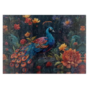 Planche À Découper Bleu élégant et gamme Peacock Star Jardin plein