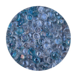 Planche À Découper Bleu et cristallin en verre réfléchi