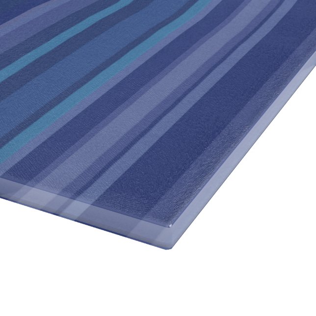 Planche À Découper Bleu moderne bande pourpre (Coin)