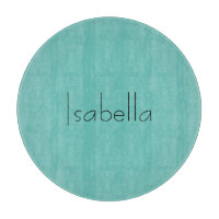 Bleu Plat Créatif Nom Moderne Minimaliste