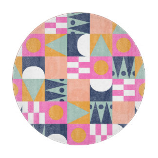 Planche À Découper Bloc de couleur africain, motif géométrique.