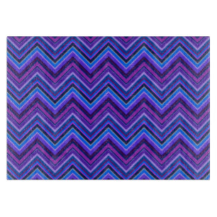 Planche À Découper Blue and purple zigzag