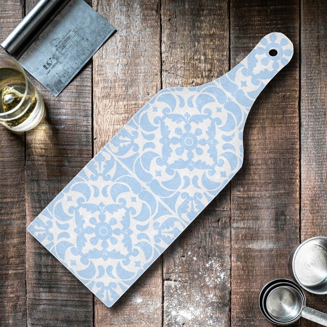 Planche À Découper Blue Azulejos portugais espagnol méditerranéen (Blue Azulejos Portuguese Spanish Mediterranean Cutting Board)