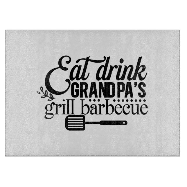 Planche À Découper Boire Grandpas Grill Barbeque (Devant)