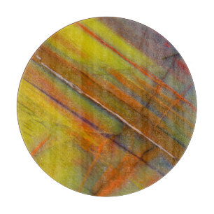 Planche À Découper Bois pétrifié jaune