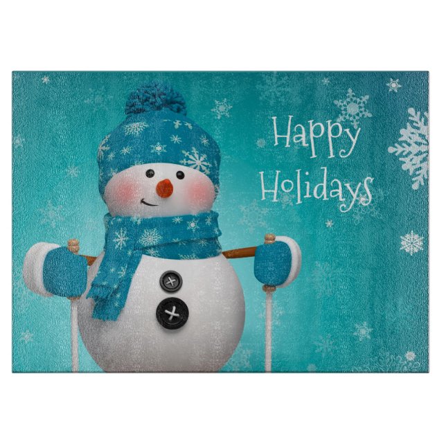 Planche À Découper Bonhomme de neige (Devant)