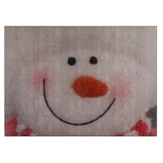 Planche À Découper Bonhomme de neige de Milou (Devant)