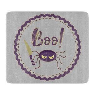 Planche À Découper Boo drôle Halloween personnage d'araignée main