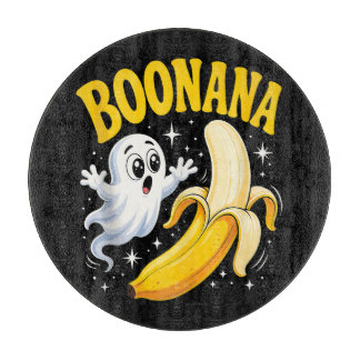 Planche À Découper Boonana Cute Ghost Banana Halloween