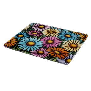 Planche À Découper Bouches vibrantes de Bohême - Revêtement de verre 