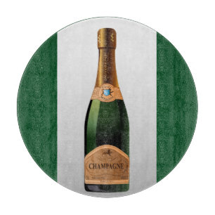 PLANCHE À DÉCOUPER BOUTEILLE DE CHAMPAGNE