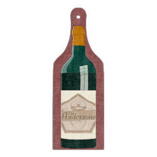 Planche À Découper Bouteille de vin personnalisée