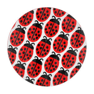 Planche À Découper Bouton rouge mignon