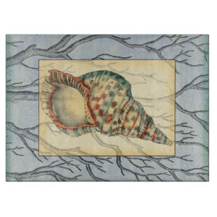 Planche À Découper Branches de coquillage et d'arbre