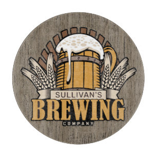 Planche À Découper Brasserie AJOUTER LE NOM Artisanat Bière Brasseri