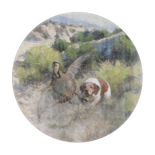 Planche À Découper Bretagne Espagnol chasse perdrix chukar, Art