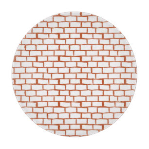 Planche À Découper Brick vintage : Détail Arrière - plan texturé.