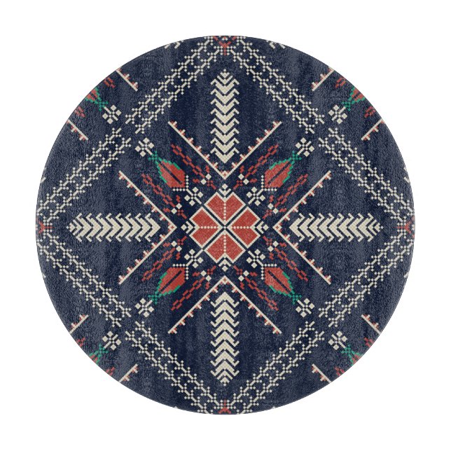 Planche À Découper Broderie palestinienne : Conception Motif traditio (Devant)