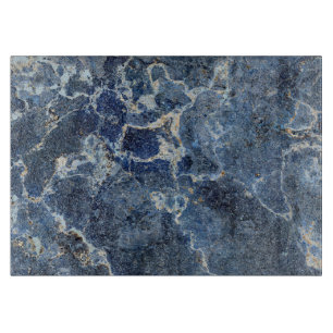 Planche À Découper Bue Gris Marbre Noir & Veines Beige