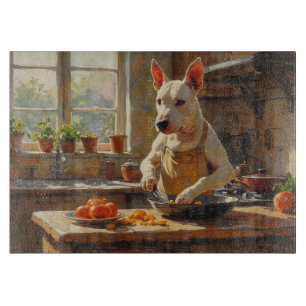 Planche À Découper Bull Terrier cuisine dans la cuisine