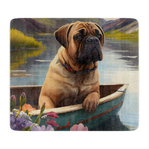 Planche À Découper Bullmastiff sur une pagaie : une aventure Pittores